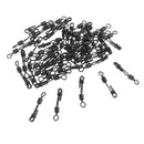 50pcs/lot Stainless Steel Side Line Rolling Swivels 4