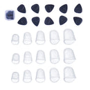 15PCS Guitar Finger Picks In 5 Sizes +10x Guitar Picks With Plastic Box