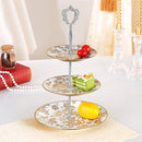 3Tier Cupcake Stand Tray Stand With Heart Shaped Top Desert Server Display Tower Wedding Party Decor