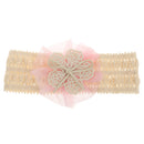Fashionable Lace Flower Design Charms Kids Baby Girl Toddler Headband Hair Band Headwear Hair Decor Accessory Pink