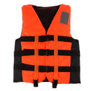 Professional Life Jacket Swimwear Polyester Life Vest for Water Sports Swimming Drifting Surfing (L, Orange)