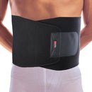 Black Lumbar Lower Back Waist Support Brace Compression Belt Under Clothing for Women Men Adults