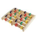 Wooden Dual Foot Massager Reflexology Foot Massage Roller Plantar Fasciitis Relief Acupressure Tool