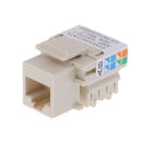Durable 2 Way RJ45 Jack Module Cat5e Plug 8P8C Internet Adapters 90 Degree Inline