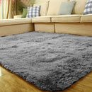 Fluffy Rug Anti-Skid Shaggy Area Rug Home Bedroom Carpet Floor Mat Gray