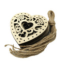 10 Pieces DIY Event Party Supplies Wedding Engagement Accessories Hollow Cut Out Wooden Heart Favors Gift Wedding Decorations
