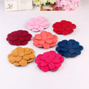 Cute Convenient Fashionable Flower Design Fringe Grip Bangs Hair Stick Headwear Hair Accessory Red PACK OF 2PCS