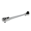 1/4" Drive Quick Release Pear Head Ratchet Handle 72 Teeth Socket Wrench