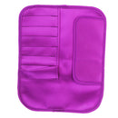Polyester Knitting Needle Crochet Hook Organizer Bag Pouch Holder Storage Case Purple