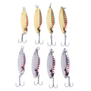 Fishing Lure Metal VIB Hard Baits Treble Hooks for Bass Trout Fishing Spoons