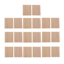 20 Pieces MDF Unfinished Wood Wooden Pieces Blank Plaque for DIY Crafts Model Building 50x40x6mm