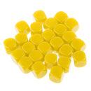 Pack of 25pcs Opaque Yellow Blank D6 Six Sided Dice Teaching Resources Party Supplies