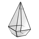 Glass Geometric Terrarium Pyramid Tabletop Vase Wedding Engagement Table Decor Black