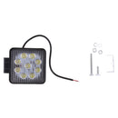 DC12V/24V 27W White 9LED Work Light Bar Flood Square 4WD Lamp for Jeep ATV