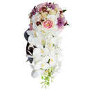 Elegant Waterfall Bouquet Flower Arrangement Bridal Bridesmaid Wedding Supplies 1