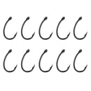 Pack of 10PCS Durable Corrosion Resistant Carbon Steel Fishing Hooks Barbed Hooks Baits Holder Tool Wide Gape Fishing Lovers Tool Yn 6