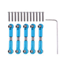 6 Pieces Adjustable For WLtoys A959 Alloy Aluminum Linkages Pull Rod Parts