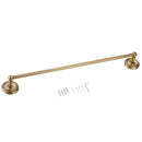 1 piece Home Hotel Bathroom Antique 610mm Wall Single Towel Rail Rack Bar Round Robe Holder