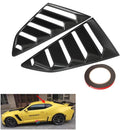 2 Pieces ABS Side Window Quarter Scoop Louver Cover Vent Trim Car Styling Sticker for Camaro
