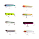 8 Pieces 3.7" 18g Topwater Popper Pencil Baits Floating Fishing Lures Crankbaits with Barbed Hooks Fishing Gear