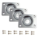 Rectangle Jack Plate for Les Paul or Tele Style Electric Guitar Bass Silver
