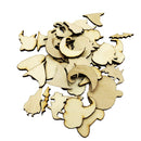 50 Pieces Halloween Wooden Shapes Craft Scrapbooking MDF Cut Wood Gift Embellishments
