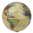 14cm Solar Powered Self Rotating World Globe Earth Map Geography Atlas Toys