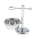 Professional Zinc Alloy Shaving Brush Razor Stand Holder with Bowl Mug Cup Set for Men
