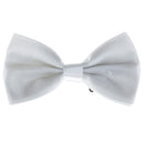 Mens Tuxedo Bow Tie Bowtie Necktie Adjustable Neckband Bowtie Dress Neck Charms Tie - White