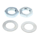 4pcs Set Roller Skate Toe Stop Lock Nuts & Washers 21mm Outer Diameter