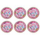 6 Pieces Happy Birthday Disposable Cake Cupcake Paper Plates Tableware
