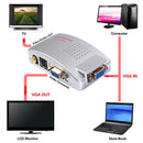 Computer VGA to TV AV Composite Converter Adapter S-Video Box for PC Laptop Mac