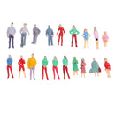 1/75 HO Passenger Figure People Model Layout for Train Railway Scenery Build