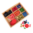 Montessori Kids Early Development Tool Basic Wooden Grammar Symbols with Box
