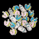 20 Pieces Mini Wooden Baby Shower Photo Paper Pegs Scrapbooking Clothespin Clips