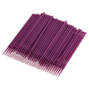 100 Pieces Disposable Eyelash Extension Micro Brushes Applicators Mascara Purple