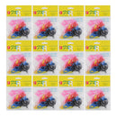 12 Packs Elastic Rubber Hair Tie Band Ponytail Holder - Mixed Color