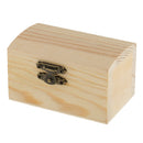 Blank Cambered Shape Unfinished Wooden Jewelry Gift Box for Kid DIY Craft Supplies