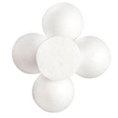 5 Pieces 120mm Half Round Polystyrene Styrofoam Foam Ball Christmas Ornaments Solid Spheres for Wedding DIY Modelling Craft
