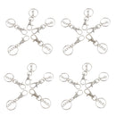 20 Pieces Lobster Clasps Claw Swivel Trigger Clips Snap Hooks Key Ring