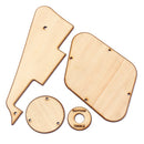 Wood Color Maple Handmade Electric Guitar Pickguard Pickup Mounting Set Guitar Replacement