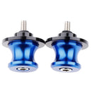 2PCS Universal Frame Stand Screw Swing Arm Spools Slider Blue