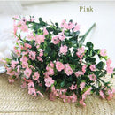 Artificial Silk Gypsophila Baby's Breath Flower Plant Home Wedding Bedroom Living Room Bridal Bouquet Decor Flowers Pink