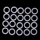 15 Pieces 28mm Plastic DIY Crochet Ring Circle Hook Craft Tool Accessory for Handbag Car Seat