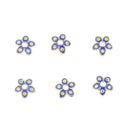 6pcs Gold Tone Alloy Flower Bead Caps 8mm Jewelry Making Findings
