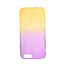 Gradual Colorful Case Gradient Change Color Phone Lightweight Cover Translucent Shock Absorbing Flexible TPU for iPhone 6 6S Plus 5.5 Inch Purple and Yellow