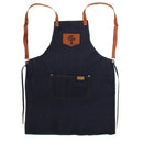 Professional Durable Jeans Cloth Salon Hair Dyeing Cutting Gown Hairdressing Cloth Cape Painting Apron Water Resistand