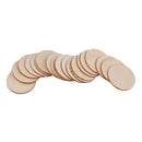 100pcs Wood Cutout Round Wooden Pieces DIY Craft Scrapbooking Wedding Party