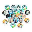 20 Pieces CAT Style CARTOON DESIGN Half Round Glass Cabochons 12mm Jewelry Making Flatback Kids Crafts Accessory