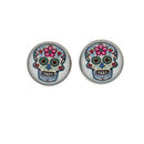 1Pair Skull Ear Tunnel Plug Expander Earrings Stretcher Fashion Body Jewelry 8mm